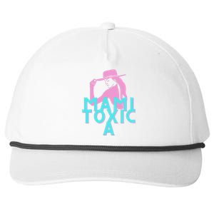 Mami ToxicA Pink with Aqua Snapback Five-Panel Rope Hat