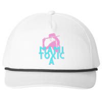 Mami ToxicA Pink with Aqua Snapback Five-Panel Rope Hat