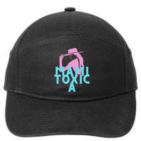 Mami ToxicA Pink with Aqua 7-Panel Snapback Hat