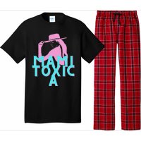 Mami ToxicA Pink with Aqua Pajama Set