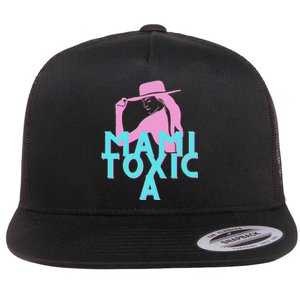 Mami ToxicA Pink with Aqua Flat Bill Trucker Hat