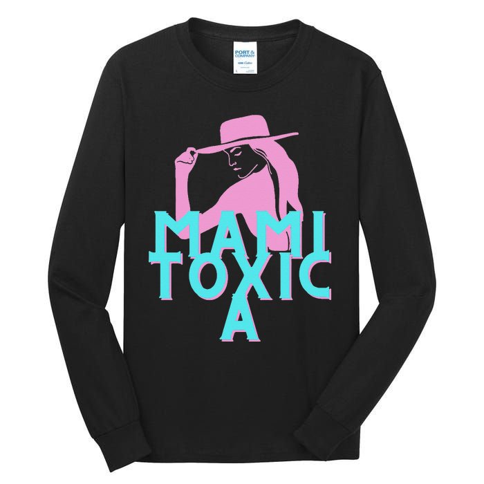 Mami ToxicA Pink with Aqua Tall Long Sleeve T-Shirt