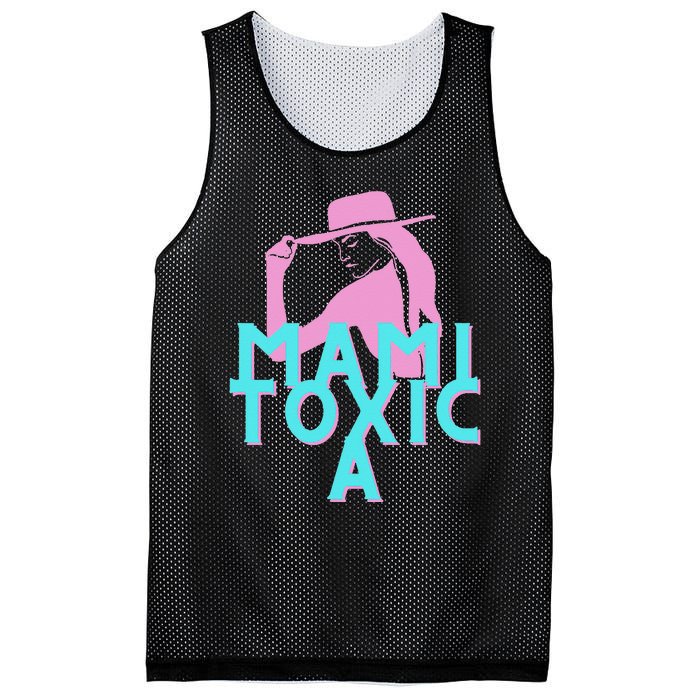 Mami ToxicA Pink with Aqua Mesh Reversible Basketball Jersey Tank