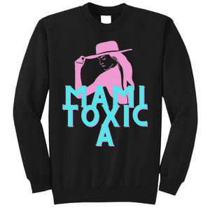 Mami ToxicA Pink with Aqua Tall Sweatshirt