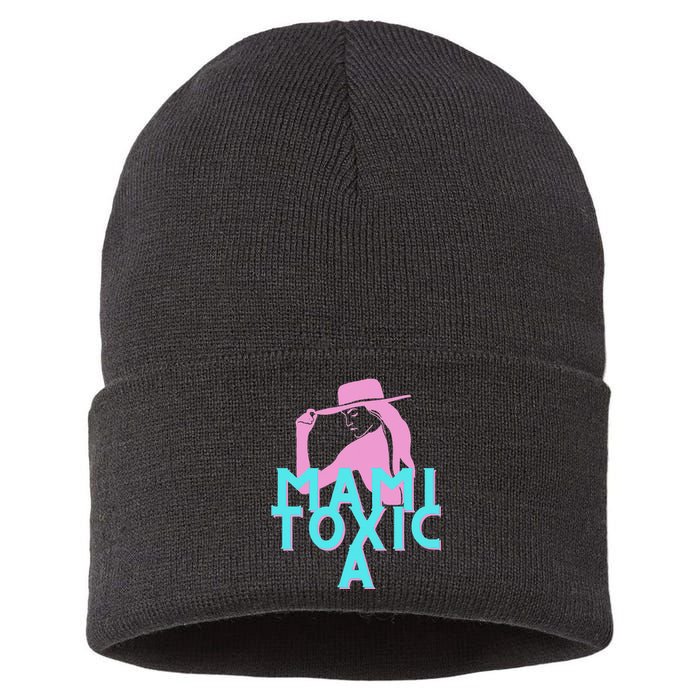 Mami ToxicA Pink with Aqua Sustainable Knit Beanie