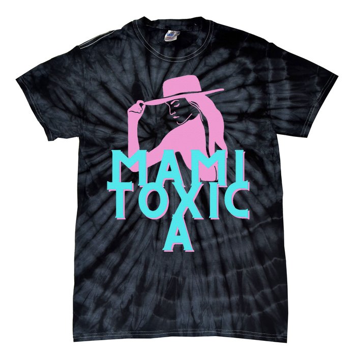 Mami ToxicA Pink with Aqua Tie-Dye T-Shirt