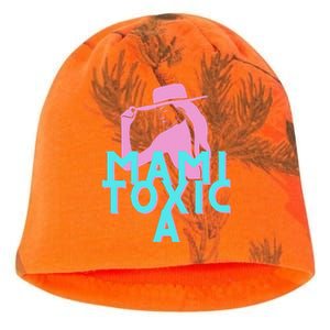 Mami ToxicA Pink with Aqua Kati - Camo Knit Beanie