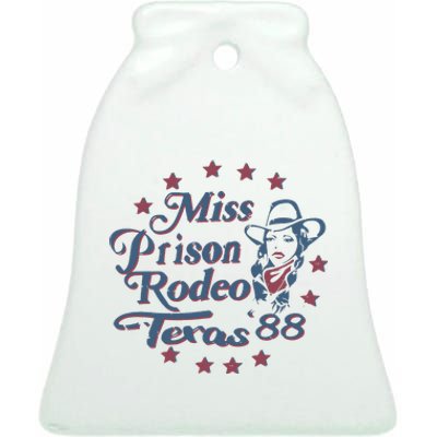 Miss Texas Prison Rodeo Southern Country Music Ceramic Bell Ornament