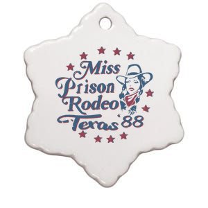 Miss Texas Prison Rodeo Southern Country Music Ceramic Star Ornament