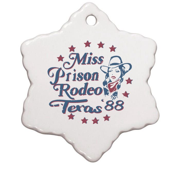 Miss Texas Prison Rodeo Southern Country Music Ceramic Star Ornament