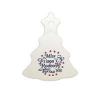 Miss Texas Prison Rodeo Southern Country Music Ceramic Tree Ornament