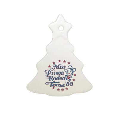 Miss Texas Prison Rodeo Southern Country Music Ceramic Tree Ornament