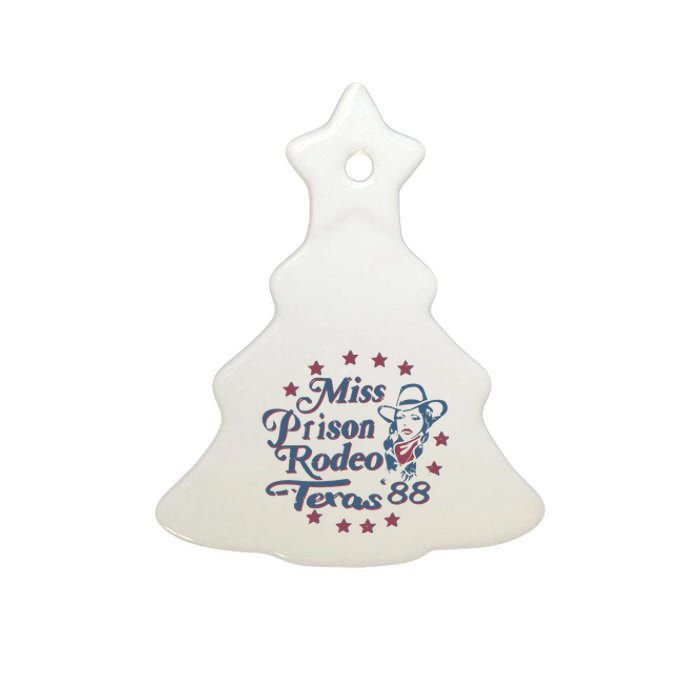 Miss Texas Prison Rodeo Southern Country Music Ceramic Tree Ornament