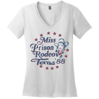 Miss Texas Prison Rodeo Southern Country Music Women's V-Neck T-Shirt