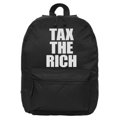 Make The Rich Pay Tax The Rich Tax The Rich 16 in Basic Backpack