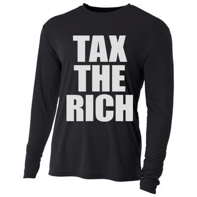 Make The Rich Pay Tax The Rich Tax The Rich Cooling Performance Long Sleeve Crew