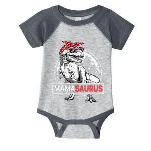 Mamasaurus T Rex Dinosaur Funny Mama Saurus Mothers Family Infant Baby Jersey Bodysuit