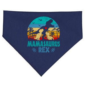 Mamasaurus T Rex Dinosaur Funny Mama Saurus Family Matching USA-Made Doggie Bandana