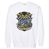 Monster Truck Retro Distressed Vintage Monster Truck Garment-Dyed Sweatshirt