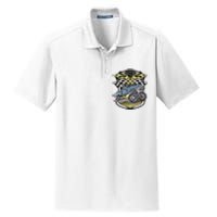 Monster Truck Retro Distressed Vintage Monster Truck Dry Zone Grid Polo