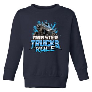 Monster Truck Rule Toddler Sweatshirt