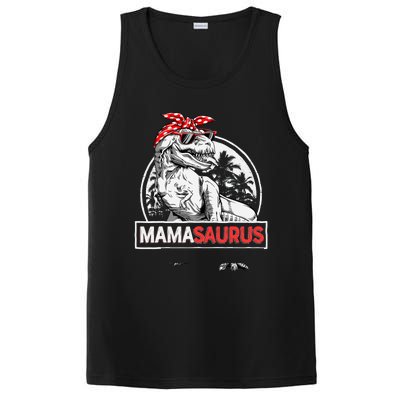 Mamasaurus T rex Dinosaur Funny Mama Saurus Mother's Family PosiCharge Competitor Tank