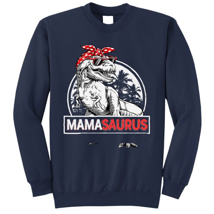 Mamasaurus T rex Dinosaur Funny Mama Saurus Mother's Family Sweatshirt