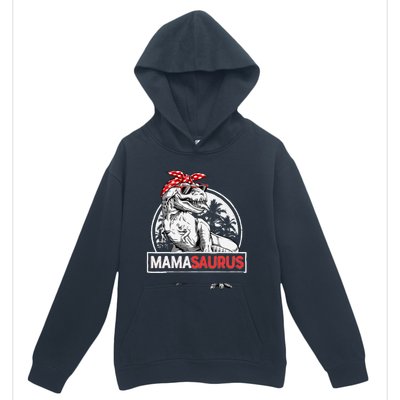 Mamasaurus T rex Dinosaur Funny Mama Saurus Mother's Family Urban Pullover Hoodie