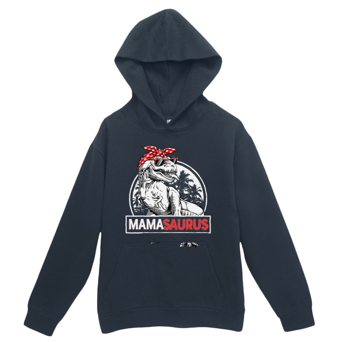 Mamasaurus T rex Dinosaur Funny Mama Saurus Mother's Family Urban Pullover Hoodie