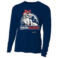 Mamasaurus T rex Dinosaur Funny Mama Saurus Mother's Family Cooling Performance Long Sleeve Crew