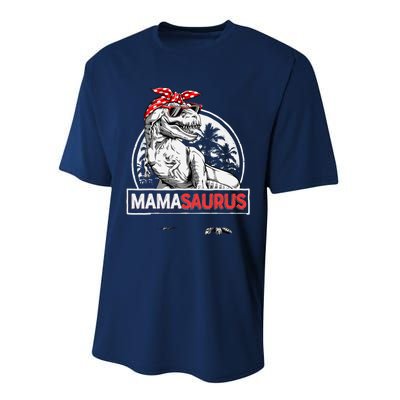 Mamasaurus T rex Dinosaur Funny Mama Saurus Mother's Family Performance Sprint T-Shirt