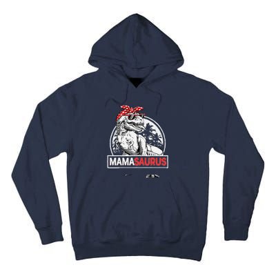 Mamasaurus T rex Dinosaur Funny Mama Saurus Mother's Family Tall Hoodie