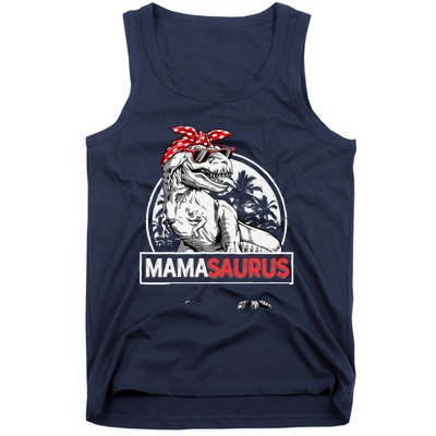 Mamasaurus T rex Dinosaur Funny Mama Saurus Mother's Family Tank Top