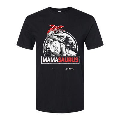 Mamasaurus T rex Dinosaur Funny Mama Saurus Mother's Family Softstyle CVC T-Shirt