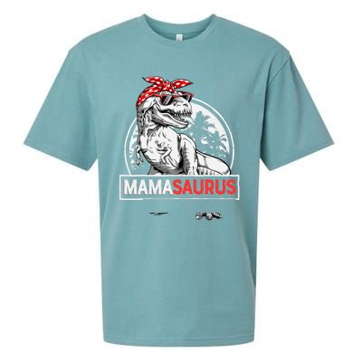 Mamasaurus T rex Dinosaur Funny Mama Saurus Mother's Family Sueded Cloud Jersey T-Shirt