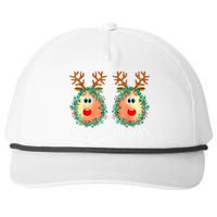 Merry Titmas Reindeer Boobs Naughty Funny Ugly Christmas Snapback Five-Panel Rope Hat