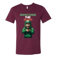 Mangiare The Rich Luigi V-Neck T-Shirt