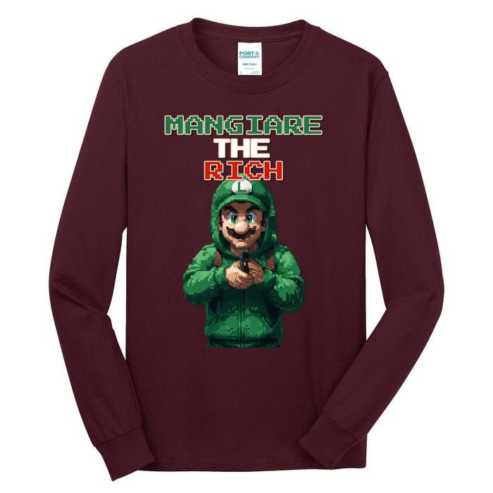 Mangiare The Rich Luigi Tall Long Sleeve T-Shirt