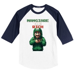 Mangiare The Rich Luigi Baseball Sleeve Shirt