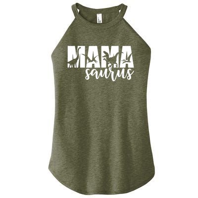 MamaSaurus T rex Dinosaur Funny Mama Saurus Mother's Day Women's Perfect Tri Rocker Tank