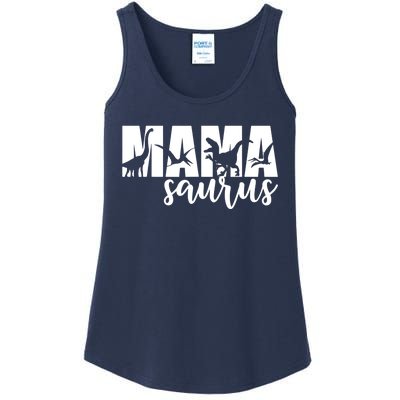 MamaSaurus T rex Dinosaur Funny Mama Saurus Mother's Day Ladies Essential Tank