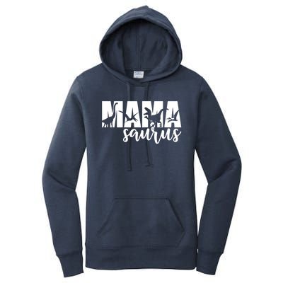 MamaSaurus T rex Dinosaur Funny Mama Saurus Mother's Day Women's Pullover Hoodie