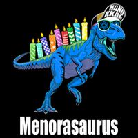 Menorasaurus T Rex Hanukkah Funny Dino Backpack