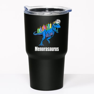 Menorasaurus T Rex Hanukkah Funny Dino Tumbler