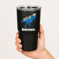 Menorasaurus T Rex Hanukkah Funny Dino Tumbler