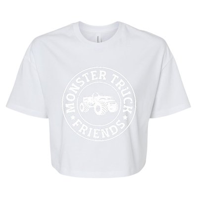 Monster Truck Retro Vintage Atv Friends Bella+Canvas Jersey Crop Tee