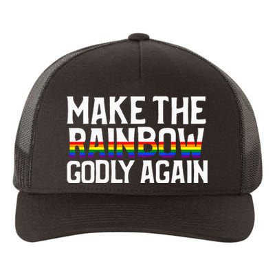 Make The Rainbow Godly Again Yupoong Adult 5-Panel Trucker Hat