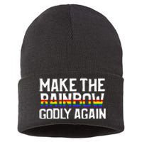 Make The Rainbow Godly Again Sustainable Knit Beanie