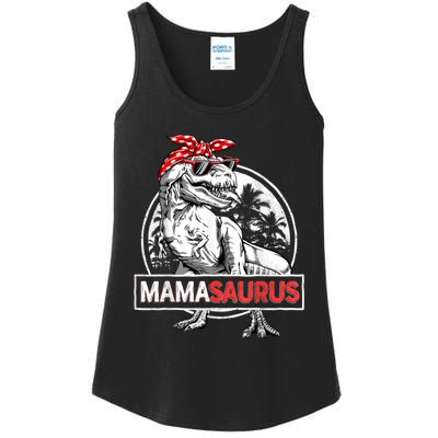 Mamasaurus T Rex Dinosaur Funny Mama Saurus Mother's Family Ladies Essential Tank