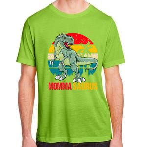 Mommasaurus T Rex Dinosaur Family Matching Momma Saurus Gift Adult ChromaSoft Performance T-Shirt